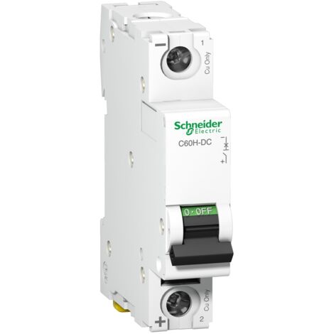 C60H-DC disjoncteur 250Vdc 63A 1P C - A9N61519 (1/2)
