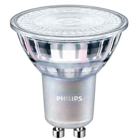 PHILIPS MASTER VALUE SPOT LED GU10 PAR16 3.7W 355LM 60D - 927 BLANC TRÈS CHAUD  MEILLEUR RENDU DES COULEURS - DIMMABLE - ÉQUIVA