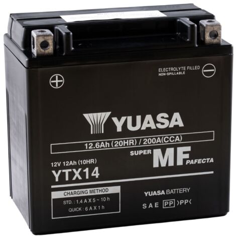 BATTERIA DI RICAMBIO AGM SLA YTX14-BS YUASA (1/4)