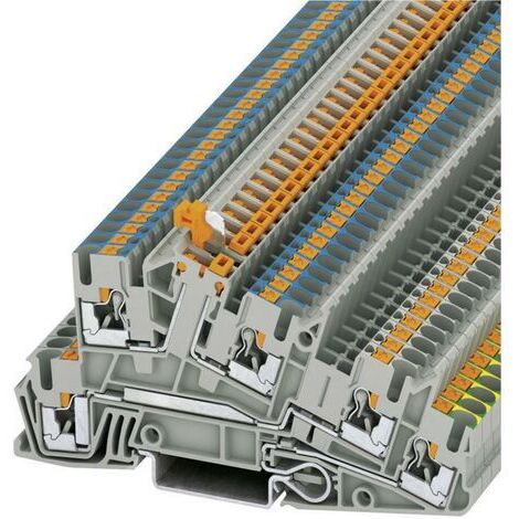 BLOC DE JONCTION POUR CONDUCTEUR DE PROTECTION DINSTALLATION CONTENU: 1 PC(S) PHOENIX CONTACT PTI 2,5-PE/L/NTB 3213955 (1/5)