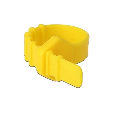 DeLOCK Delock 18830 - Releasable cable tie - Silicone - Jaune - 12 cm - 9 mm - 1,5 mm (1/4)