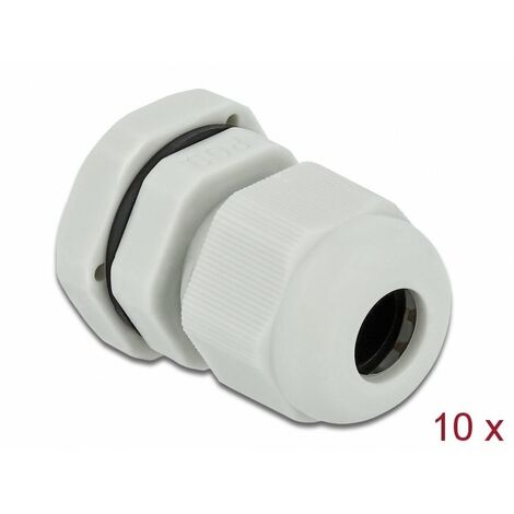 DELOCK 60195 PRESSE-ÉTOUPE GRIS PLASTIQUE 10 PIÈCE(S) (1/5)