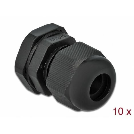 DELOCK 60196 PRESSE-ÉTOUPE NOIR PLASTIQUE 10 PIÈCE(S) (1/5)