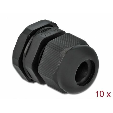 DELOCK 60198 PRESSE-ÉTOUPE NOIR PLASTIQUE 10 PIÈCE(S) (1/5)