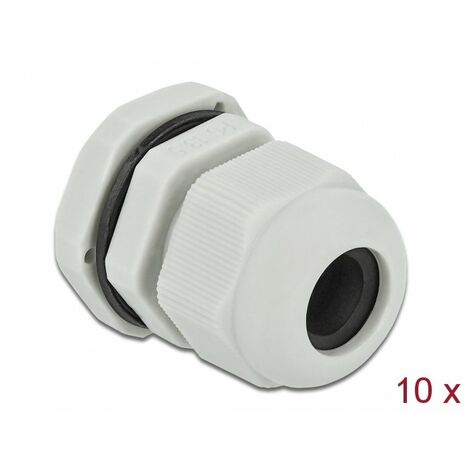 DELOCK 60199 PRESSE-ÉTOUPE GRIS PLASTIQUE 10 PIÈCE(S) (1/5)