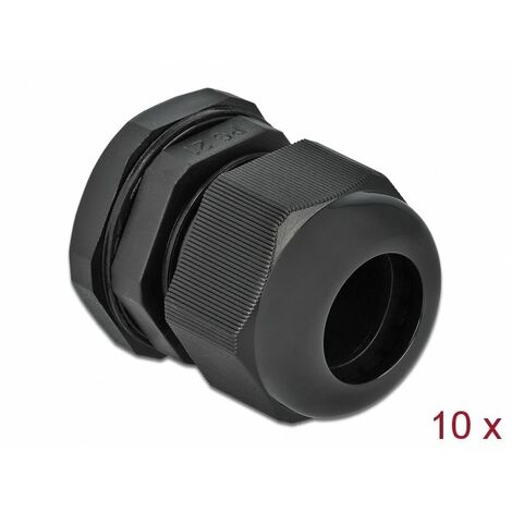 DELOCK 60222 PRESSE-ÉTOUPE NOIR PLASTIQUE 10 PIÈCE(S) (1/5)