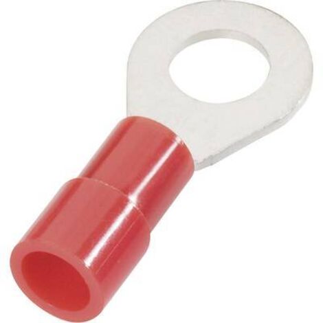 Cimco 180078 Cosse à oeillet Section max.=10 mm² Ø du trou=13 mm partiellement isolé rouge 1 pc(s) D28300 (1/2)