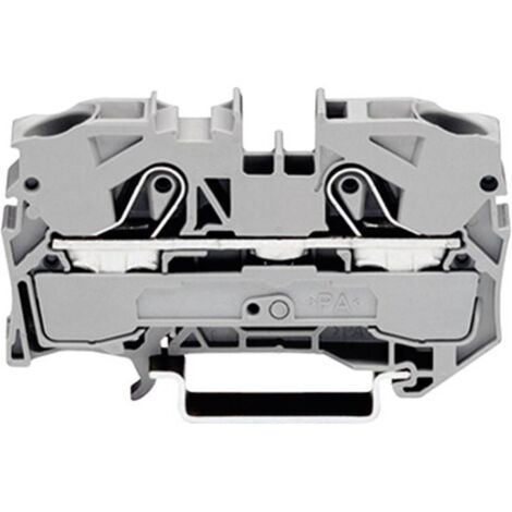 Borne de passage WAGO 2010-1201 10 mm ressort de traction Affectation: L gris 1 pc(s) D27474 (1/2)