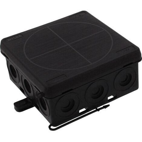 Wiska 10109588 Boîte de dérivation (L x l x H) 86 x 86 x 41 mm noir (RAL 9005) IP55 1 pc(s) C046041 (1/3)