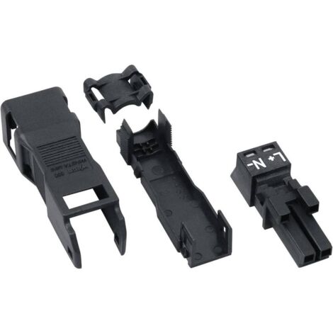 Connecteur d'alimentation série (connecteur réseau) WINSTA MINI WAGO 890-102 femelle, droit Nombre total de pôles: 2 16 A noir 1 pc(s) D10784 (1/3)