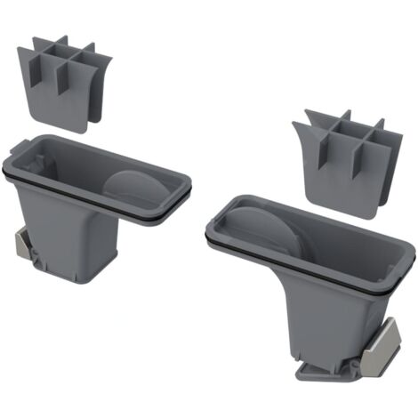 ALCADRAIN ACCESSOIRES - SET DE BOUCHON D'ODEURS COMBINÉS POUR CANIVEAU EN INOX P095 (1/2)