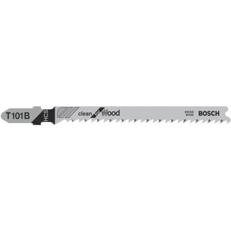Bosch 3x lame de scie sauteuse T 101 B Clean for Wood - 2608630557
