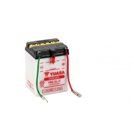 Batterie moto YUASA YB2.5L-C 12V 2.6ah 15A (1/3)