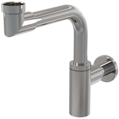 Alcaplast – Siphon de lavabo A403 – Laiton chromé – Connexion Ø32 mm – Haute résistance aux rayures – Pour espaces confinés (1/4)