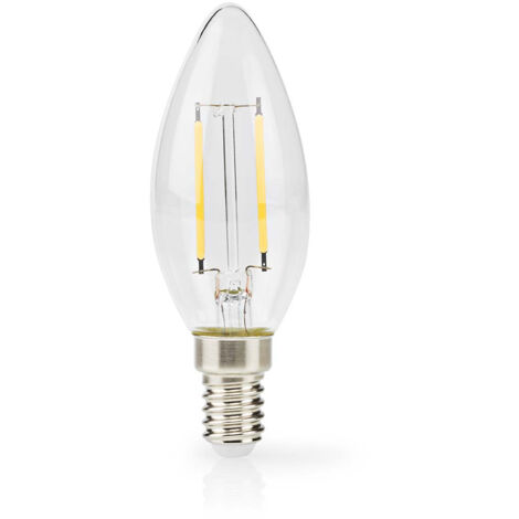 LAMPE LED AMPOULE E14 BOUGIE 2.2 W 470 LM 2700 K BLANC CHAUD STYLE RÉTRO 1 PIÈCES CLAIR NEDIS (1/4)