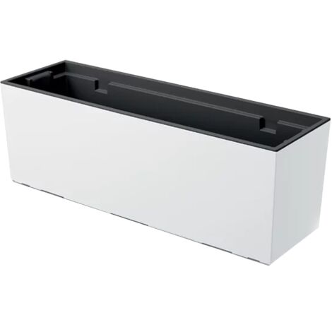 Balconière Urbi Case blanche 580x180x195 mm – Pour espaces extérieurs modernes – Design élégant et contemporain – Prosperplast
