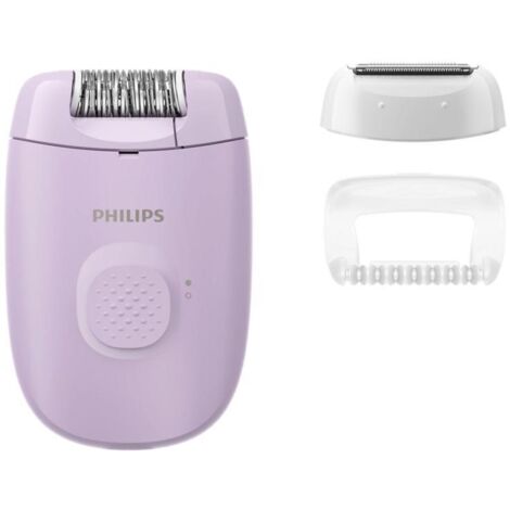 PHILIPS EPILATOR SERIES 2000 BRE237/00, 1 VITESSE DE RÉGLAGE, TÊTE D'ÉPILATION LAVABLE, 2 ACCESSOIRES, LILAS (1/4)