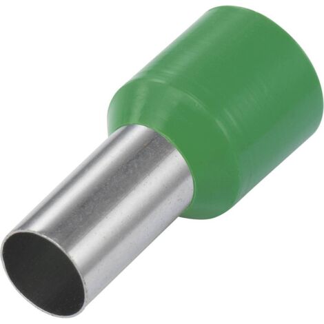 Embout simple d'extrémité de câble TRU COMPONENTS E160-12GN 16 mm² x 12 mm partiellement isolé vert 100 pc(s) (1/2)
