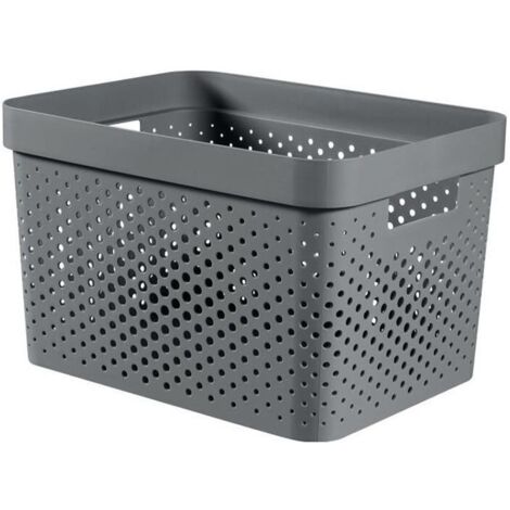 Coffre de rangement Curver Infinity Dots 17L Anthracite