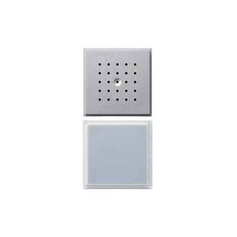 GIRA 126065 STATION DE PORTE ENCASTRÉE 1 BOUTON D'APPEL ALUMINIUM (1/2)