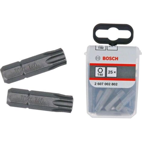 EMBOUT DE TOURNEVIS BOSCH ACCESSORIES SCHRAUBERBITS 2607002802 TORX T 40 1/4 1 PC(S) (1/3)