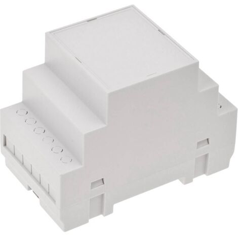 BOÎTIER POUR RAIL TRU COMPONENTS 4U65050907310 TC-7910772 53 X 90 X 65 ABS-V0 GRIS 1 PC(S) (1/3)