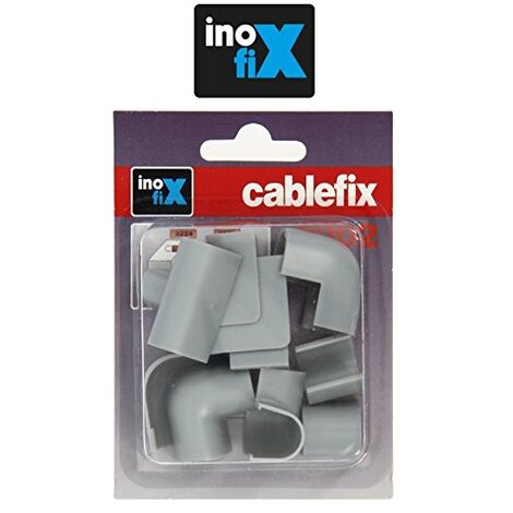 INOFIX Cablefix Gaine adhésive 10,5x10 mm blanc - Lot de 3