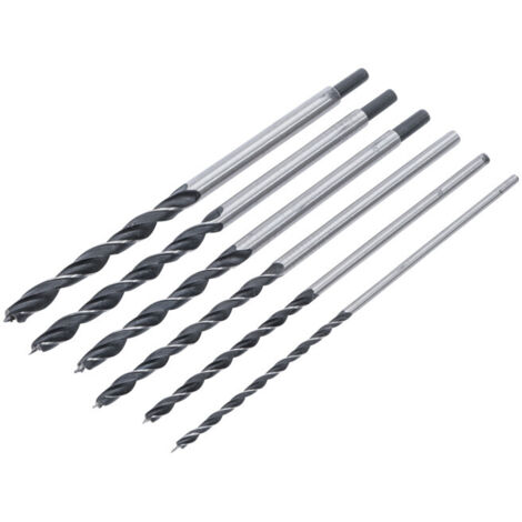 BGS TECHNIC 2018 LOT DE 6 MECHES A BOIS 300 MM (1/4)