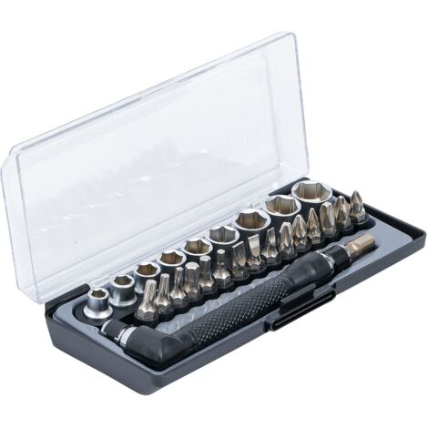 KRAFTMANN WINKELSCHRAUBERSET D'EMBOUTS ET DOUILLES 26 PIÈCES 20802 (1/4)