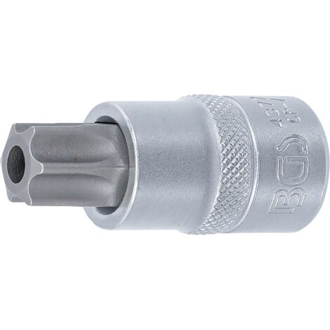 BGS Embout de tournevis carré femelle 12,5 mm (1/2") profil T (pour Torx) avec alésage T70 - 4377