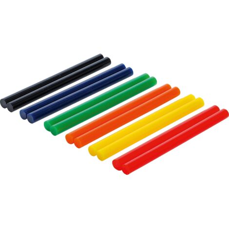 FORCE HOMME 80847 HEISSKLEBE-CARTOUCHES MULTICOLORE, 11 MM, 12 PIÈCES