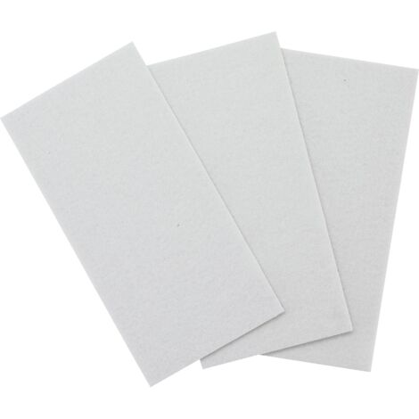 KRAFTMANN 80711 PATIN EN FEUTRE PLAQUES BLANC 100 X 200 MM 3 PIÈCES (1/3)