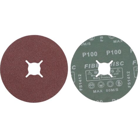 Disque à Polir BGS 125mm Grain 180 - Oxyde D'aluminium, Pour Meuleuse Angulaire, Finition Parfaite