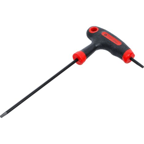 TOURNEVIS AVEC POIGNÉE EN T PROFIL EN T (POUR TORX) AVEC/SANS PERÇAGE FRONTAL T10 BGS DIY 7880-T10 (1/2)