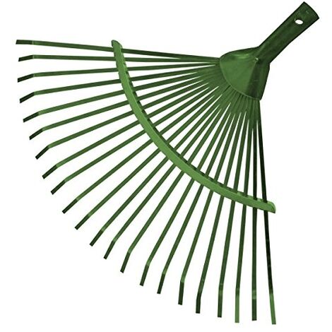 Bradas inserto per rastrello, in metallo, 22 denti, verde