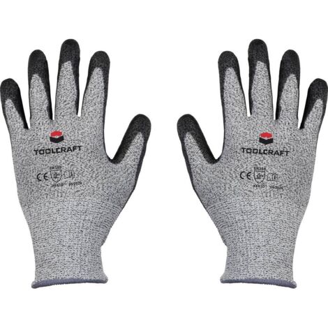 GANTS DE PROTECTION CONTRE LES COUPURES TAILLE: 9 TOOLCRAFT TO-5621607 FIBRE HPPE, POLYESTER, FIBRE SYNTHÉTIQUE, POLYURÉTHANE EN (1/3)