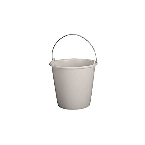 SEAU 8 L GRIS MOUCHETÉ ALUMINIUM ET PLASTIQUE S8 GRIS