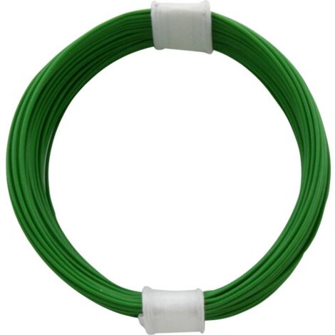 Fil de câblage Donau Elektronik 110-4 1 x 0.04 mm² vert 10 m W245061 (1/2)
