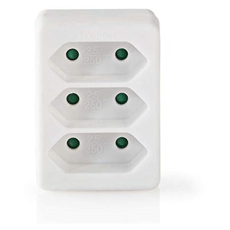Nedis Multiprise Murale Blanc 20 cm x 20 cm (1/5)
