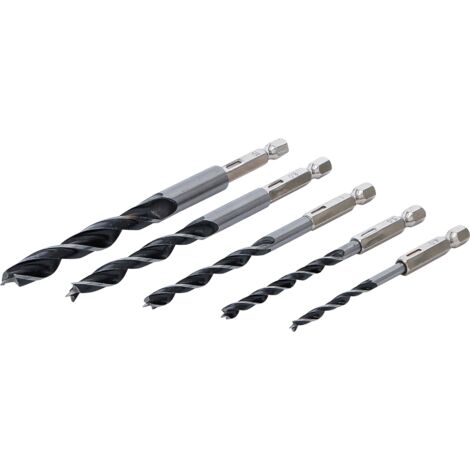 JEU DE MÈCHES BOIS 4 - 10MM SIX PANS 5PIÈCES BGS DIY 50799 (1/3)