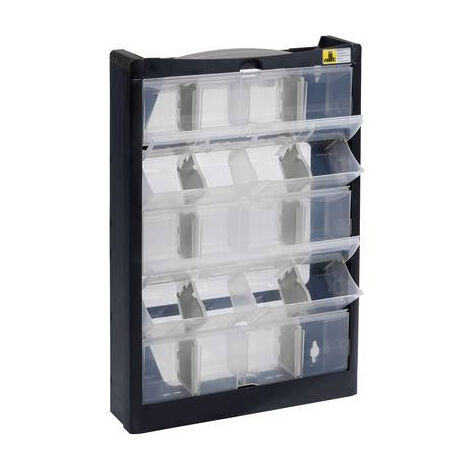 ALLIT 466250 RÉSERVOIR POUR PETITES PIÈCES (L X H X P) 300 X 465 X 80 MM NOIR, GRIS 1 PC(S) (1/10)