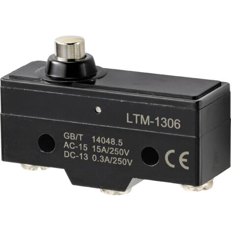 MICRORUPTEUR TRU COMPONENTS TC-9201356 250 V/AC 15 A 1 X ON/(ON) À RAPPEL 1 PC(S)