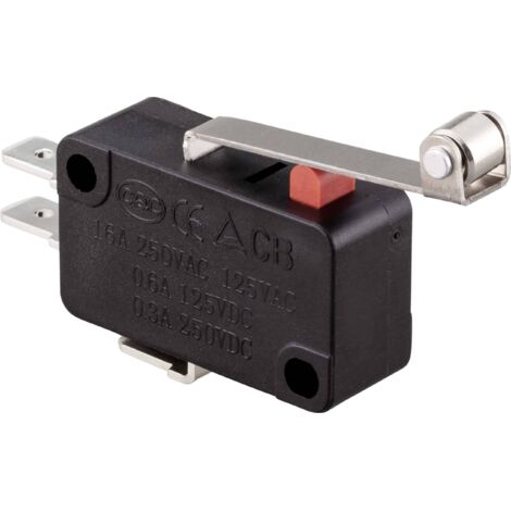 MICRORUPTEUR TRU COMPONENTS TC-9134628 250 V/AC 16 A 1 X ON/(ON) À RAPPEL 1 PC(S) (1/3)