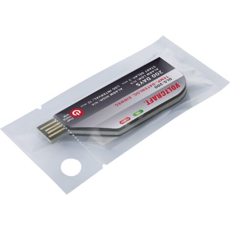 Enregistreur de données de température VOLTCRAFT DLS-200 Valeur de mesure température -30 à 70 °C en
