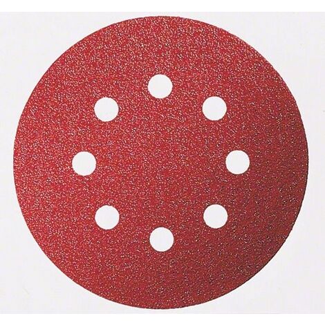 Bosch – Feuilles abrasives perforées pour ponceuse excentrique 2608605112 – Pack de 6 – Grains 60/120/240 – Pour ponçage bois dur et peintures