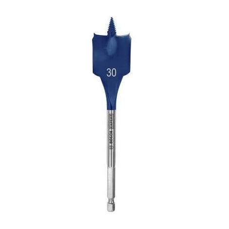 BOSCH ACCESSORIES 2608900325 MÈCHE À BOIS PLATE 30 MM LONGUEUR TOTALE 152 MM TIGE HEXAGONALE 1 PC(S)