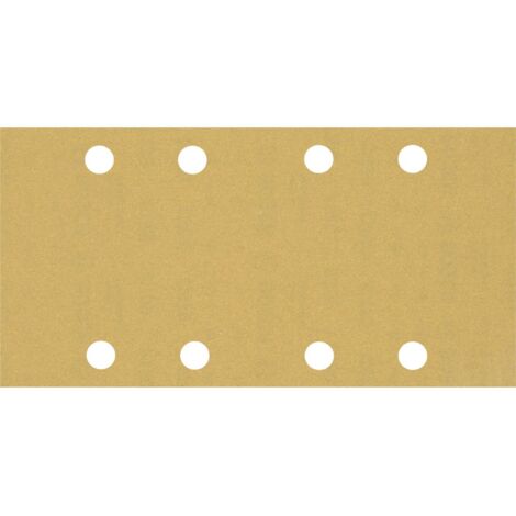 Bosch – Feuilles abrasives rectangle 93x185mm grain 180 – 10 pièces – Fixation auto-agrippante – Pour ponçage rapide – 2608900857