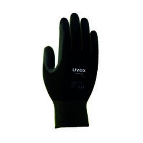 10 paires de gants de protection Unipur 6639 UVEX 60248 - Noir - 8 (M)