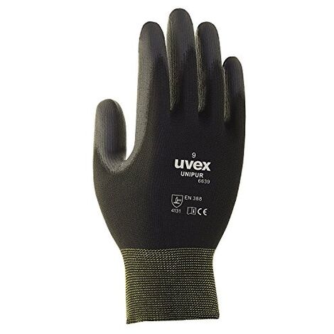 UVEX 60248 7 UNIPUR 6639 GANTS DE SÉCURITÉ, TAILLE: 7, NOIR