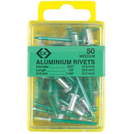 CK T3819A508 50 RIVETS ALU 4 X 6MM C.K (1/2)